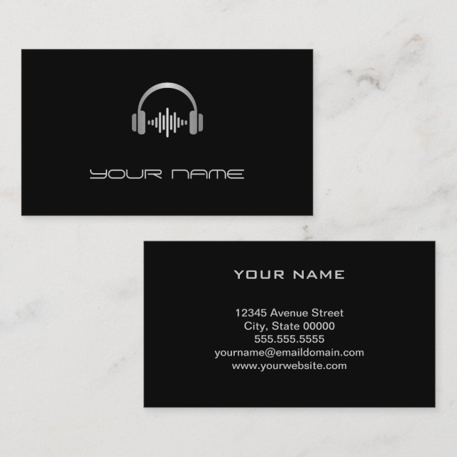 DJ  Business Card (Front/Back)