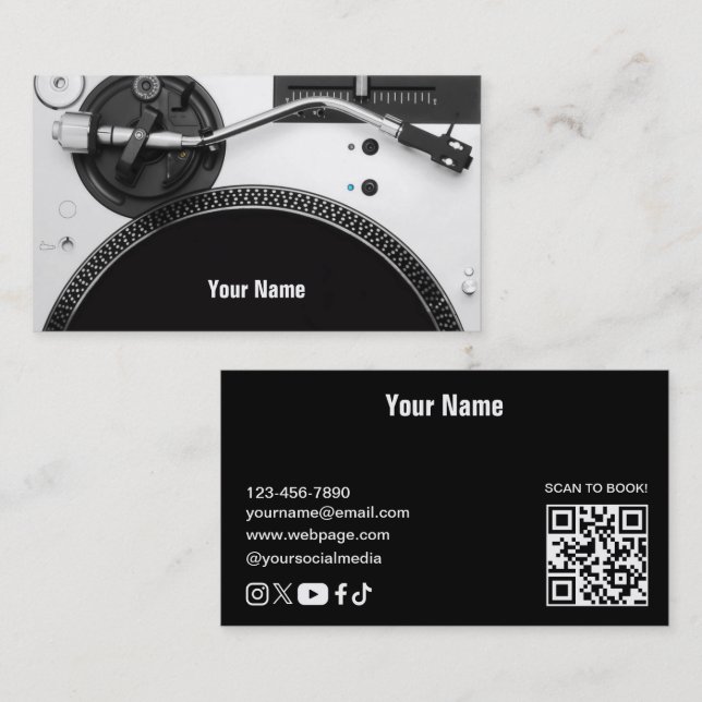 DJ  Business Card (Front/Back)