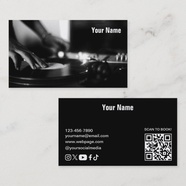 DJ  Business Card (Front/Back)