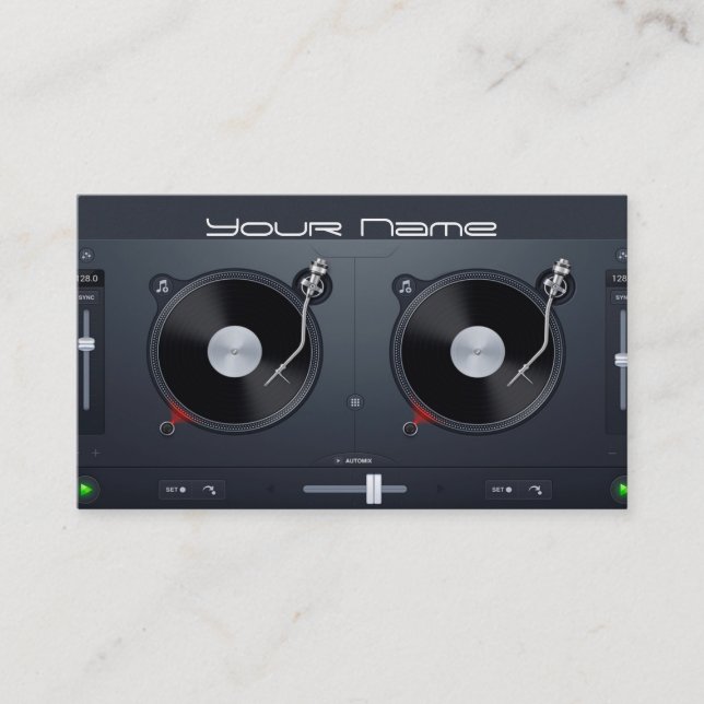 DJ  Business Card (Front)