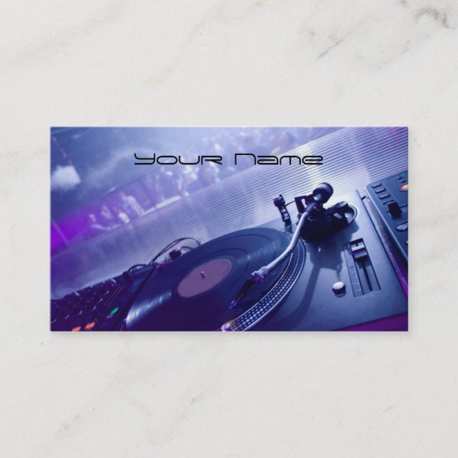 DJ  Business Card (Front)