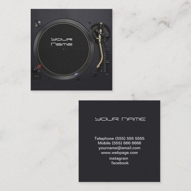 DJ  Business Card (Front/Back)