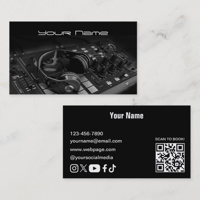 DJ  Business Card (Front/Back)