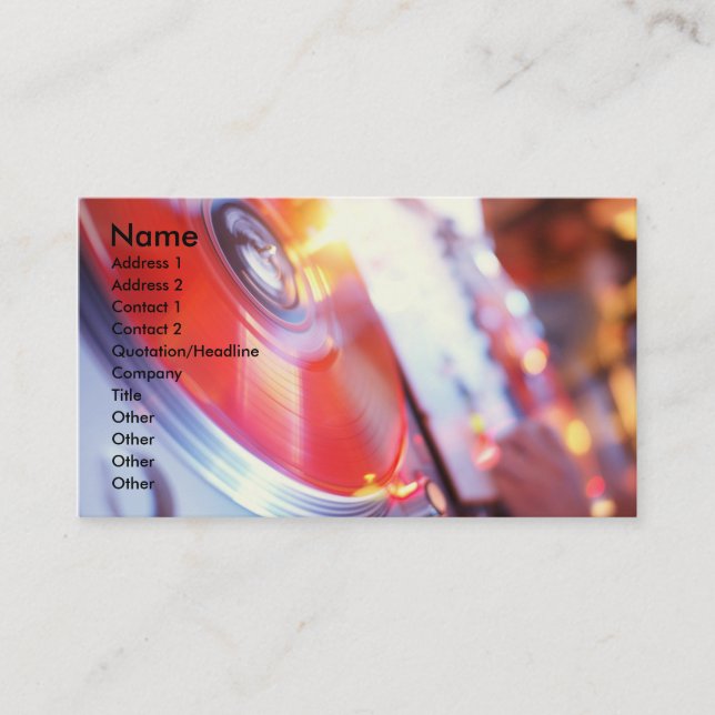 dj business card (Front)