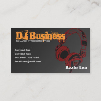 DJ Business Card - customizable