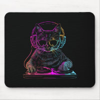 Dj Cat Edm Techno House Music Funny Cat Lover For 