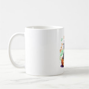 Dj cat halloween Oversized T-Shirt Coffee Mug