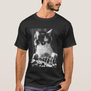 DJ Cat Music Art Long Sleeve T-Shirt