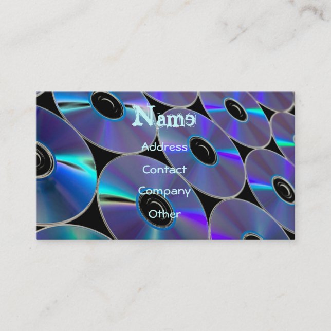 DJ CDs Profile Card - Customizable (Front)