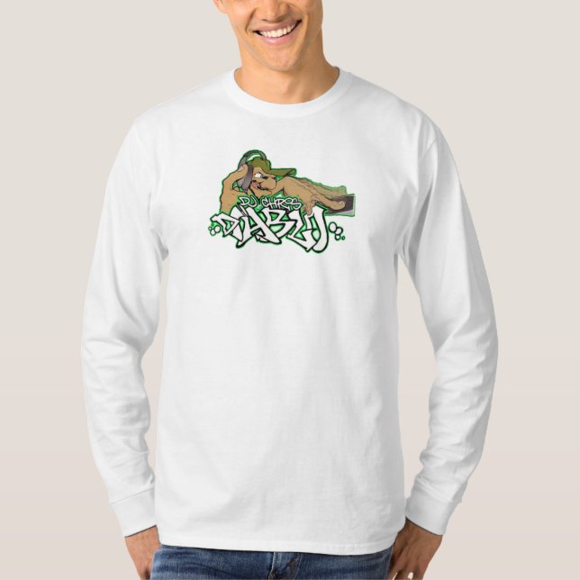 DJ CHRIS DIABLO LOGO 2 LONG SLEEVE T-Shirt (Front)