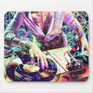 DJ CLUB GIRL MOUSE PAD