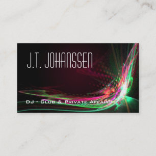 DJ - Colour Explosion Professional Business Cards