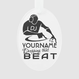 DJ custom colour & monogram ornament
