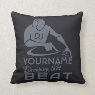 DJ custom colour throw pillow