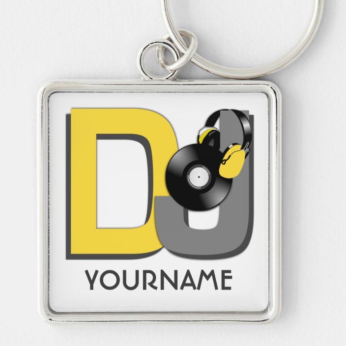 DJ custom key chain Zazzle.ca