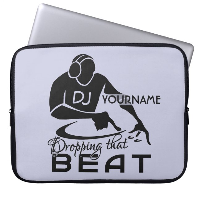 DJ custom laptop sleeve (Front)