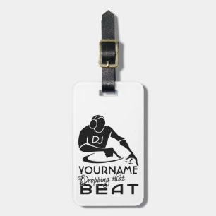 DJ custom luggage tag