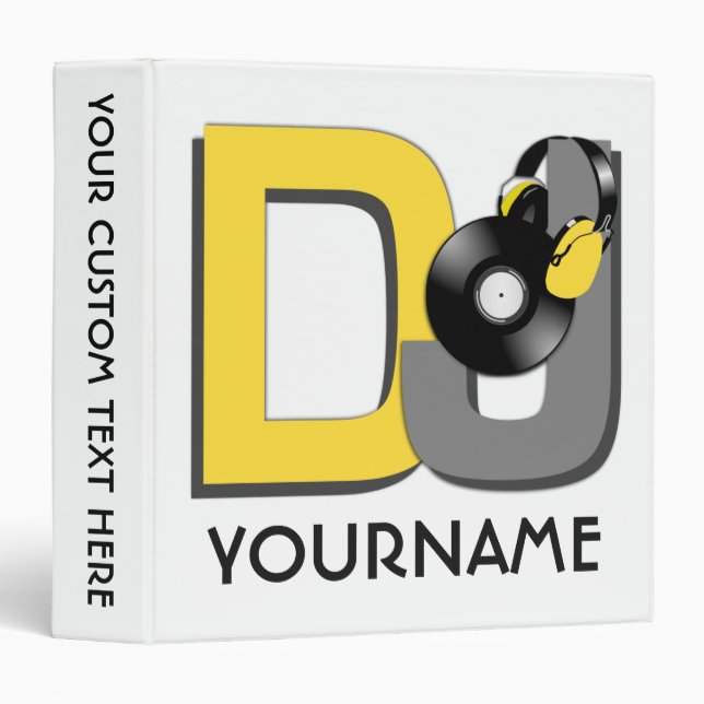 DJ custom name & colour binders (Front/Spine)