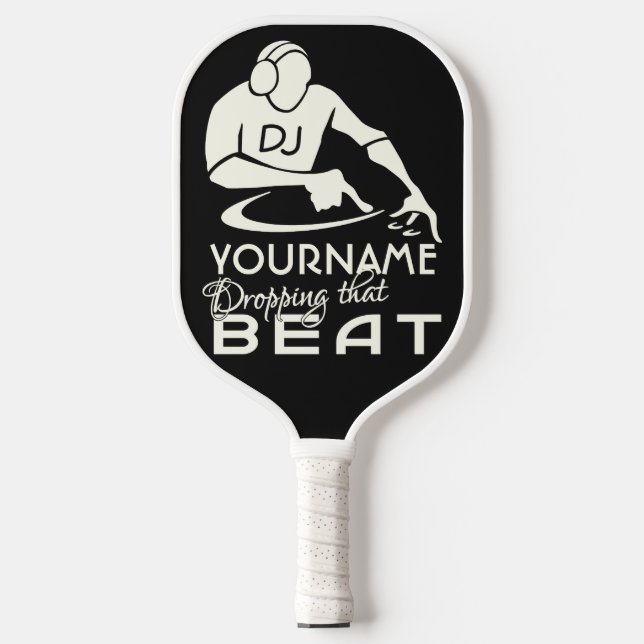 DJ custom name & colour Pickleball Paddle (Front)