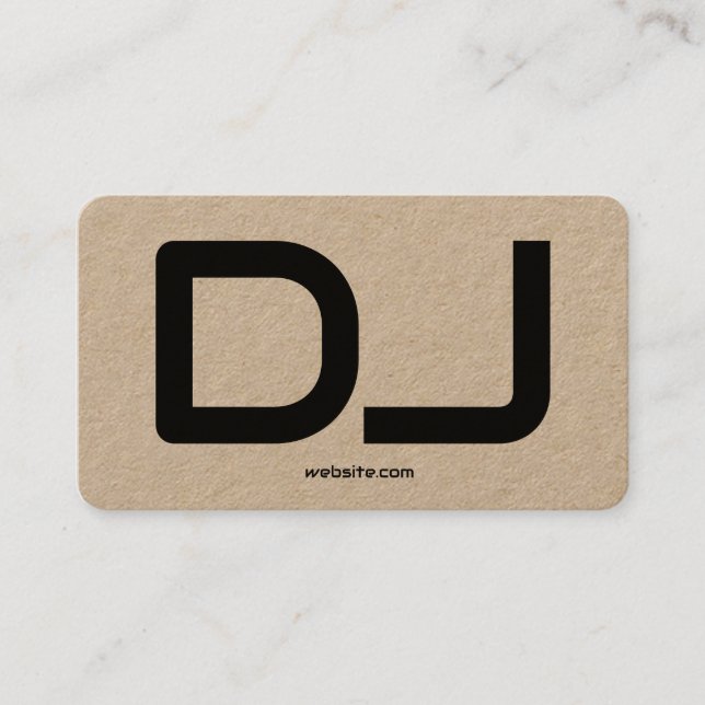 DJ Custom QR Code Business Card (Front)