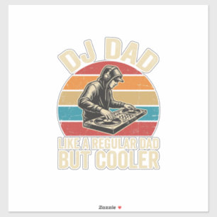 DJ Dad But Cooler Vintage Sunset Vector Design_1