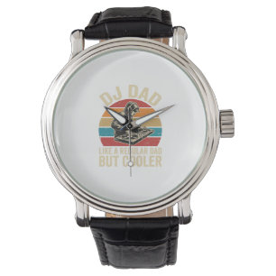 DJ Dad But Cooler Vintage Sunset Vector Design_1 Watch