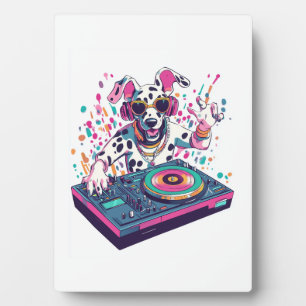 DJ Dalmatian � EDM Rave Party Dog Plaque