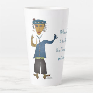 'DJ' - Dare to be Different Latte Mug