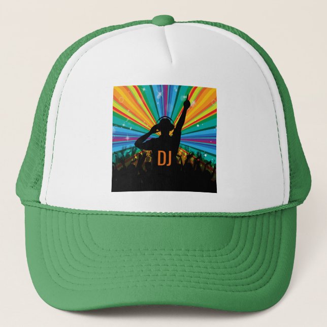 DJ de musique casquettes personnalisés (Devant)