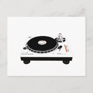 DJ Decks Postcard