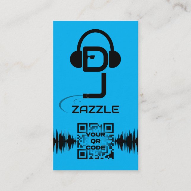 DJ Deejay Disc Jockey Business Card (Front)