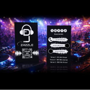 DJ Deejay Disc Jockey Business Card