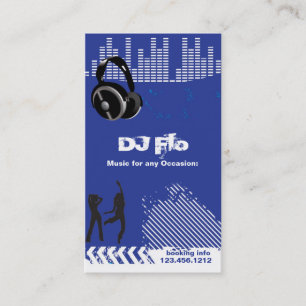DJ - deejay music coordinator Business Card