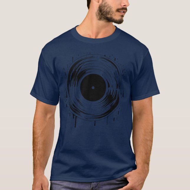 DJ Disc Drawing T-Shirt (Front)
