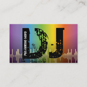 DJ Disc jockey business cards
