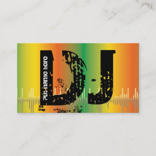 DJ Disc jockey business cards