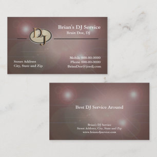 DJ Disc Jockey DeeJay Business Card