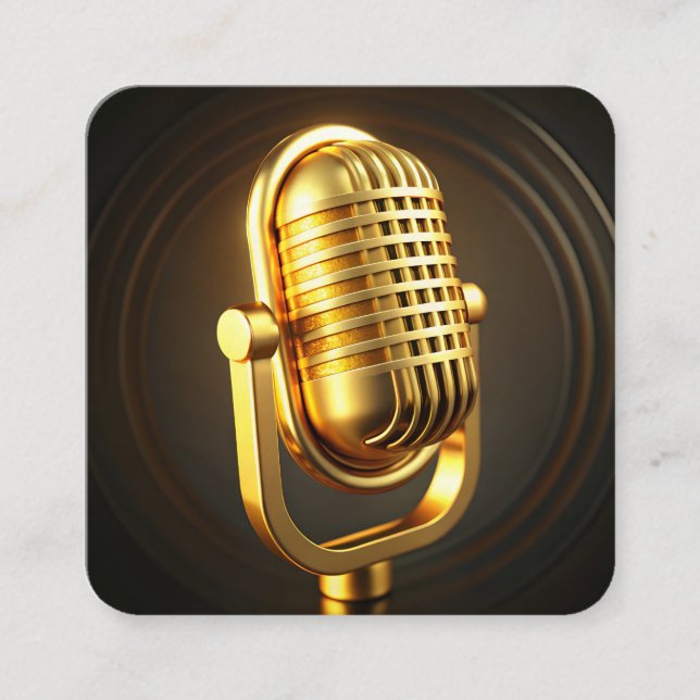 DJ Disc Jockey Electronic Business Card (Front)