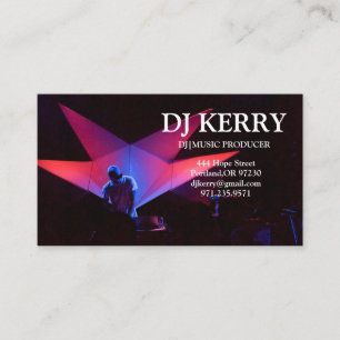 DJ Disc Jockey Electronic Business Card