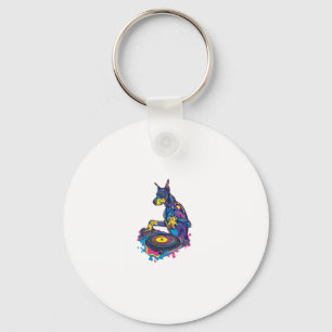 DJ Doberman � Club Vibe Party Dog Keychain