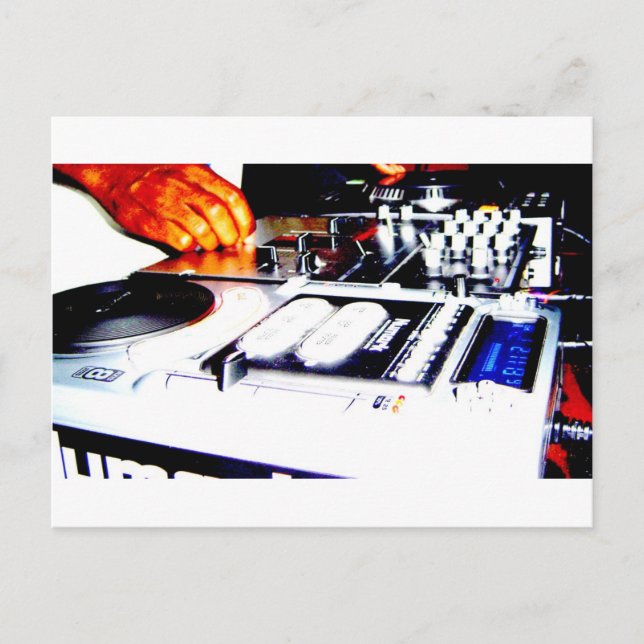DJ Equipment (CDs) Postcard (Front)