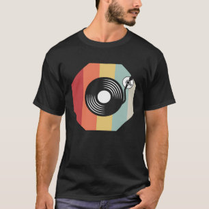 DJ  for Mens Graphic Techno Discjockey Disc Jockey T-Shirt