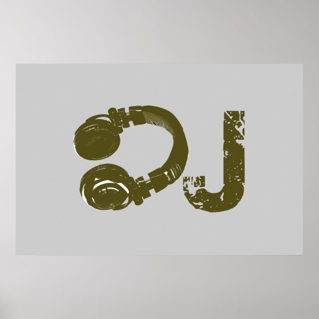 dj for walls, play the music poster (Front)