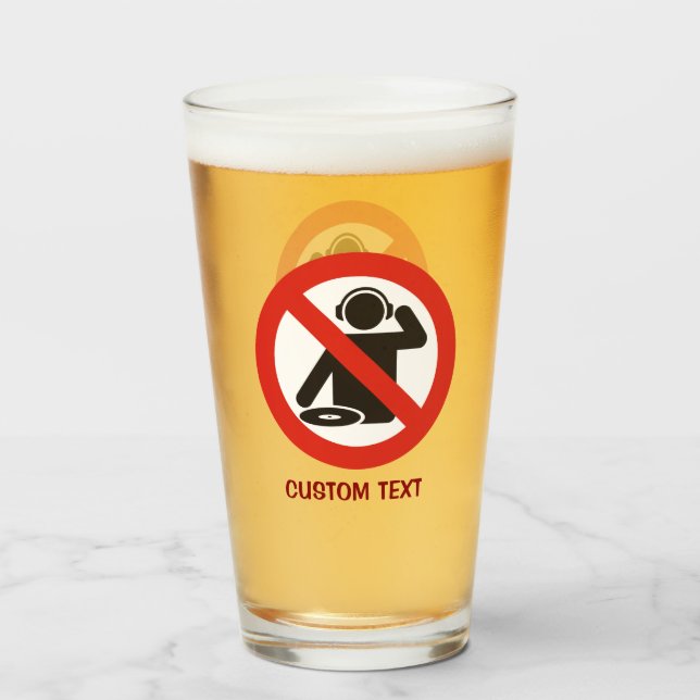 DJ Free Zone Glass (Front Filled)