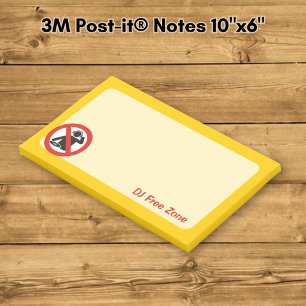 DJ Free Zone Post-it Notes