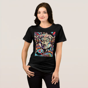 DJ Fusion Abstract T-Shirt Tri-Blend Shirt
