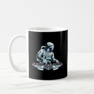 Dj Gear Set Turntable Vinyl Astronaut Disc Jockey  Coffee Mug