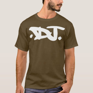 DJ Graffiti White Lettering T-Shirt