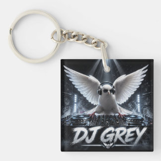 DJ GREY DOUBLE SIDED KEYCHAIN