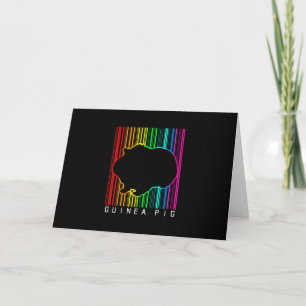 DJ Guinea Pig Techno Edm Animal Rave Star Rainbow Card